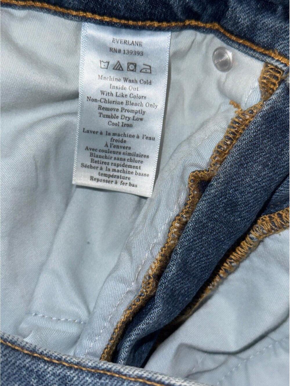 Everlane The Way High Slim Jeans 25 Short NWT High Rise Low Stretch Denim - Picture 6 of 7